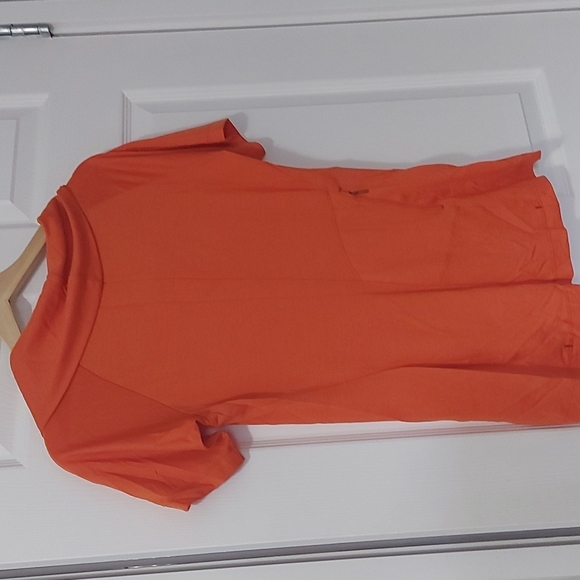 Arc'Teryx orange color top with Cowl Neckline - Picture 3 of 7